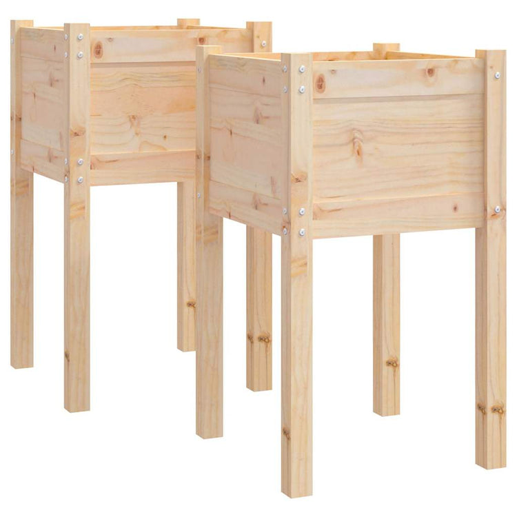Vidaxl Planters 2 ST 40x40x70 cm Pine solide