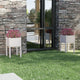 Jardinières vidaxl 2 ST 40x40x70 cm Pine solide blanc