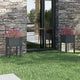 Vidaxl Plators 2 ST 40x40x70 cm Gray de pin solide