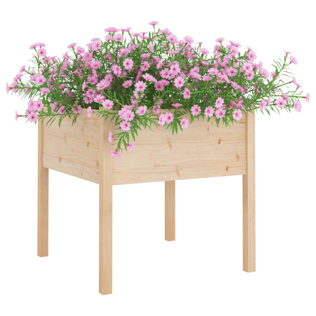 Boîte de planification Vidaxl 70x70x70 cm Pine solide