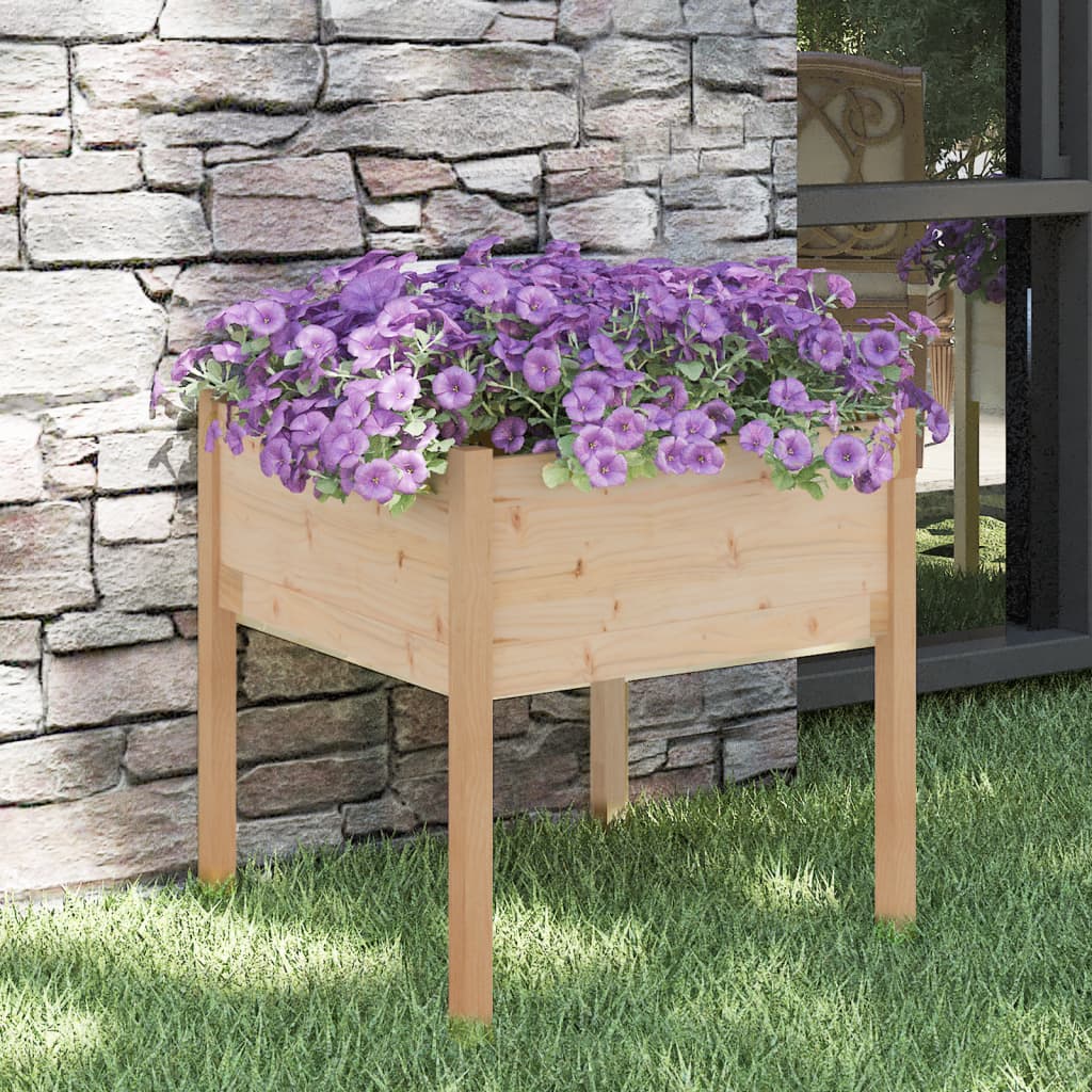Boîte de planification Vidaxl 70x70x70 cm Pine solide