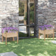 Vidaxl Planters 2 ST 70x70x70 cm Pine solide