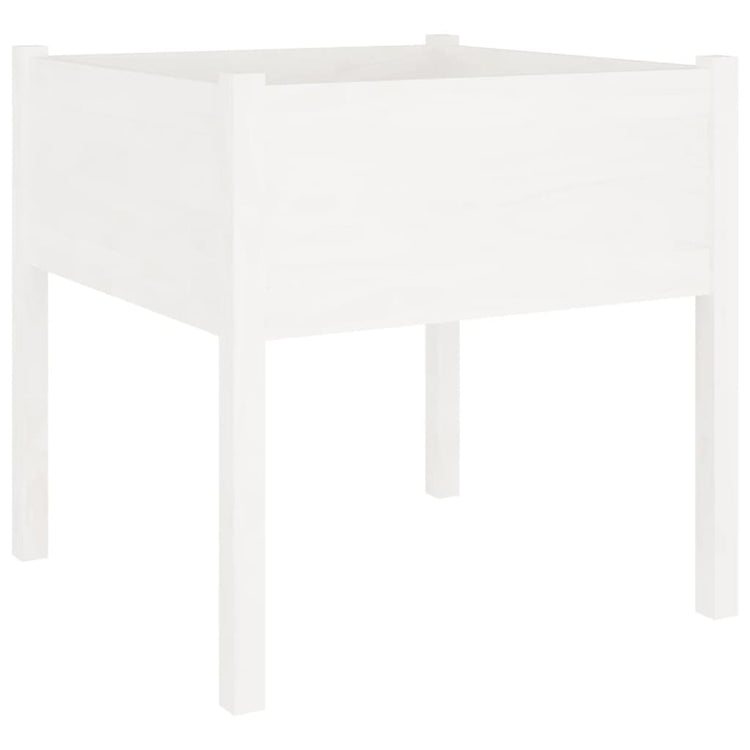 Vidaxl Planning Box 70x70x70 cm Pine solide blanc