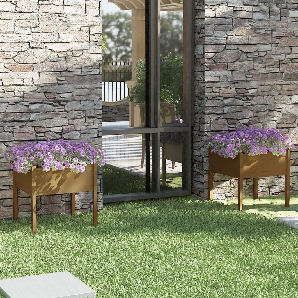 Jardinières vidaxl 2 st 70x70x70 cm