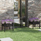 Vidaxl Planters 2 ST 70x70x70 cm Pine solide noir