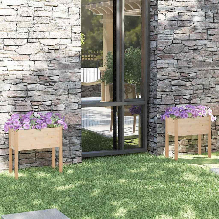 Vidaxl Planters 2 ST 70x31x70 cm Pine solide