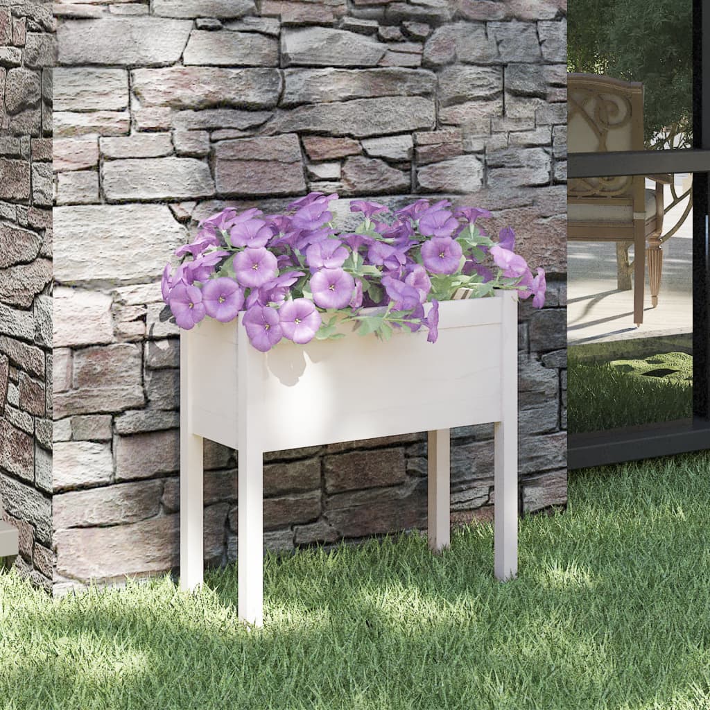 Vidaxl Planning Box 70x31x70 cm Pine solide blanc