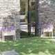 Jardinières vidaxl 2 st 70x31x70 cm en pin solide blanc