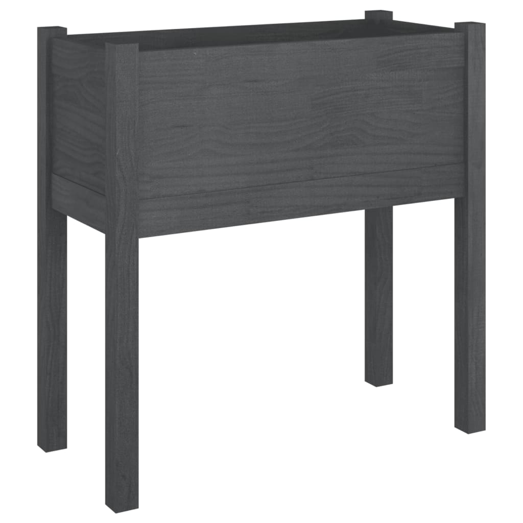Vidaxl Planters 2 ST 70x31x70 cm Gris de pin solide