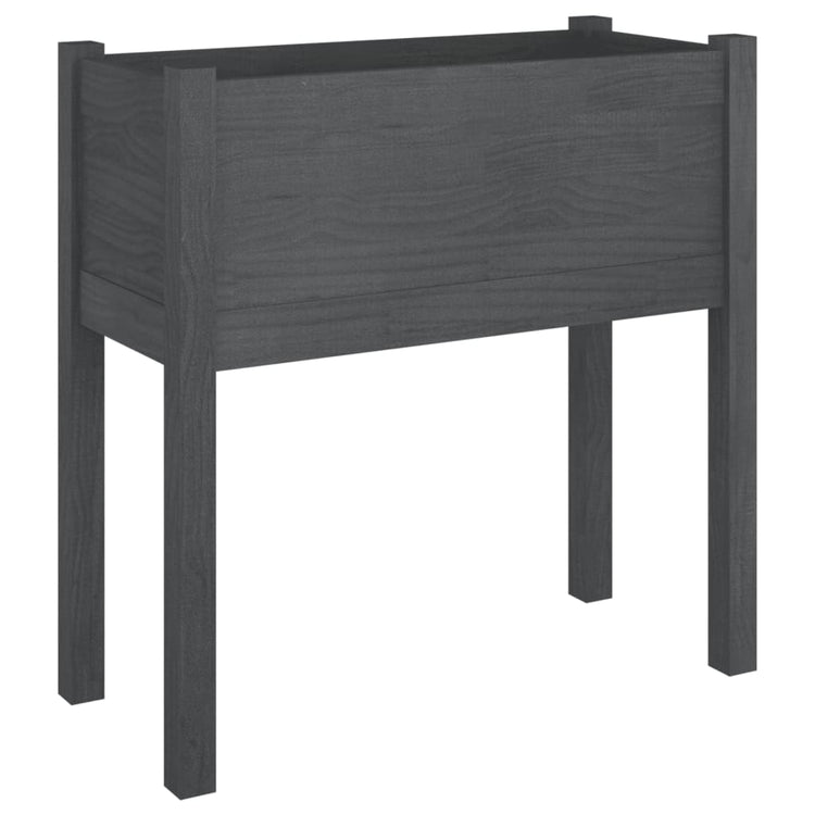 Vidaxl Planters 2 ST 70x31x70 cm Gris de pin solide