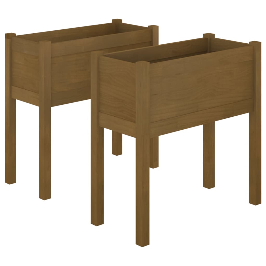 Jardinières vidaxl 2 st 70x31x70 cm