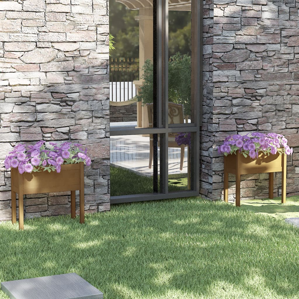 Jardinières vidaxl 2 st 70x31x70 cm