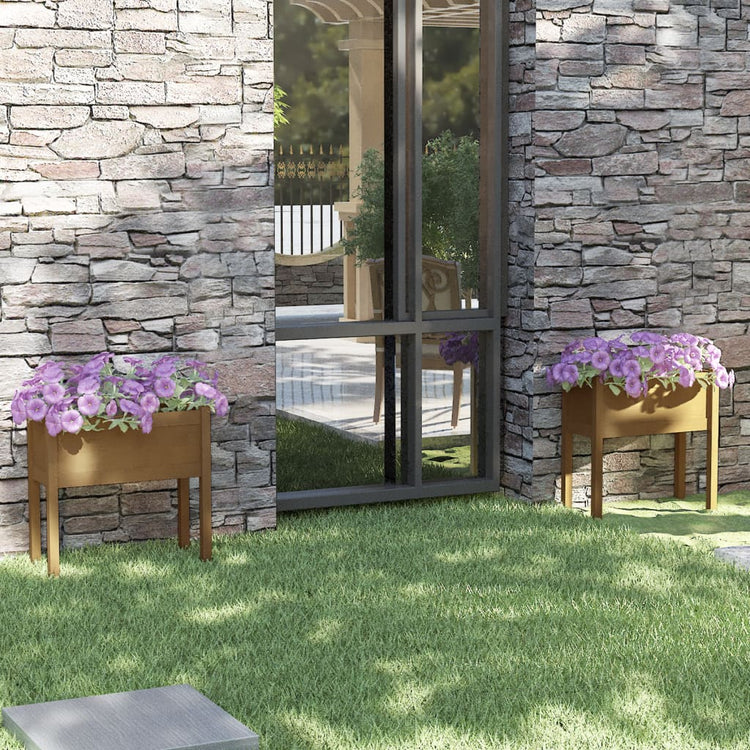 Jardinières vidaxl 2 st 70x31x70 cm