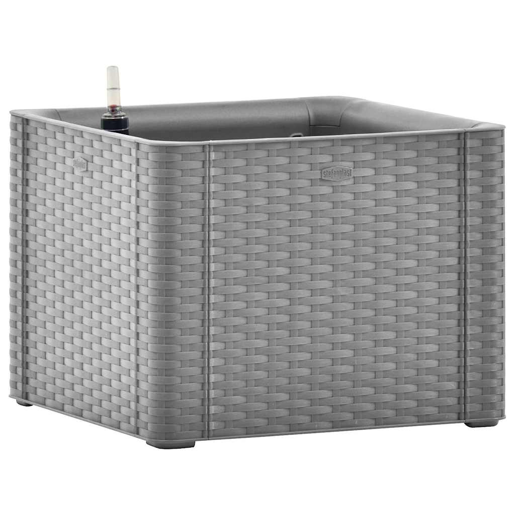 Vidaxl Planter High avec système auto-employé 43x43x33 cm gris