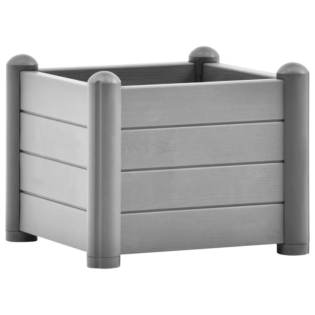 INSERT PLANTER VIDAXL 43X43X35 cm PP Gray en pierre