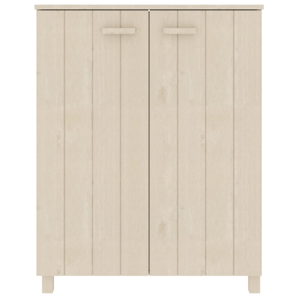 Armoire à chaussures vidaxl hamar 85x40x108 cm en pin massif brun