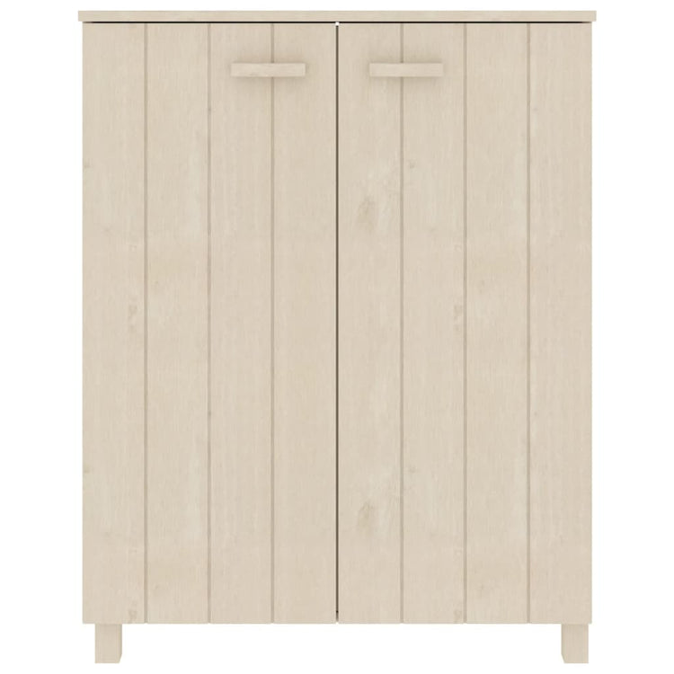 Armoire à chaussures vidaxl hamar 85x40x108 cm en pin massif brun