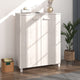 Armoire à chaussures vidaxl hamar 85x40x108 cm en pin massif blanc