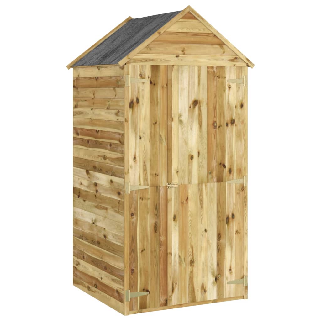 SHED JARDINE VIDAXL avec porte 107x107x220 cm Pine imprégnée