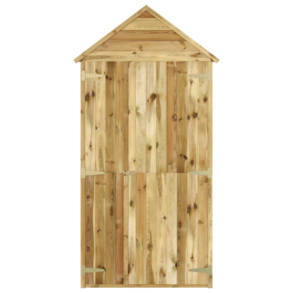 SHED JARDINE VIDAXL avec porte 107x107x220 cm Pine imprégnée