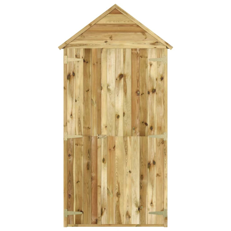 SHED JARDINE VIDAXL avec porte 107x107x220 cm Pine imprégnée