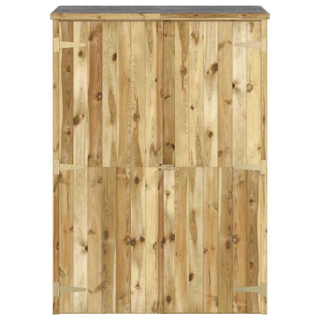 Vidaxl jardin hangar 123x45x171 cm Pine solide imprégnée