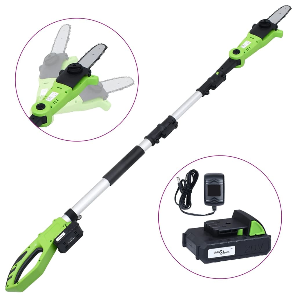 Ciseaux de batterie vidaxl avec batterie 20 V 1500 mAh Li-ion