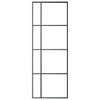 Vidaxl Porte coulissante 76x205 cm Verre ESG et noir en aluminium