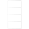 Vidaxl Porte coulissante 102.5x205 cm Verre ESG et aluminium blanc