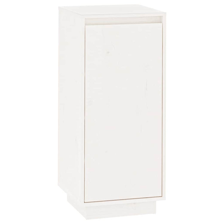Armoire à chaussures vidaxl 35x35x80 cm en pin massif blanc