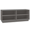 Armoire à chaussures Vidaxl 110x34x45 cm en pin massif gris