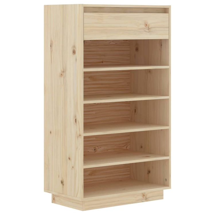 Vidaxx meuble à chaussures 60x34x105 cm bois de pin massif