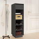 Armoire à chaussures vidaxl 30x34x105 cm en pin massif gris
