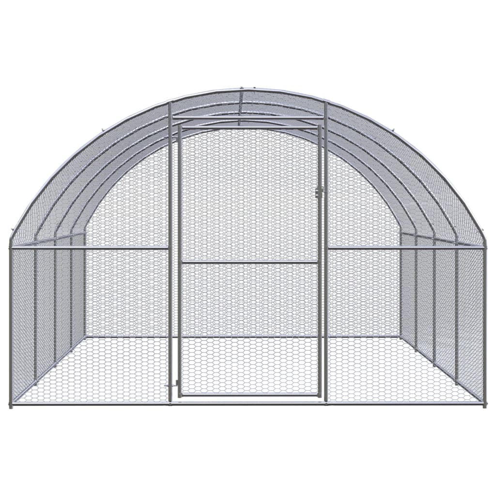 Vidaxl Chicken Run 3x4x2 M Galvanisé Steel