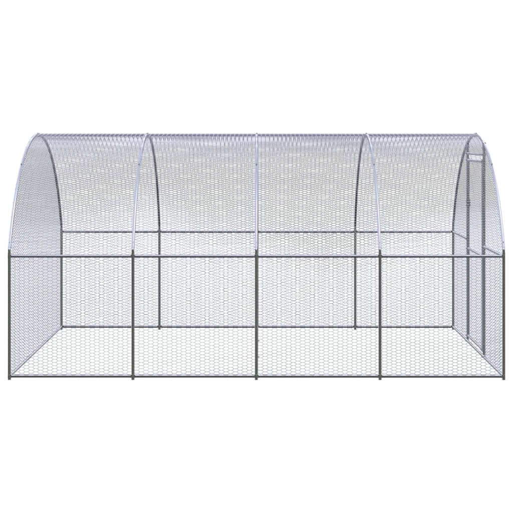 Vidaxl Chicken Run 3x4x2 M Galvanisé Steel