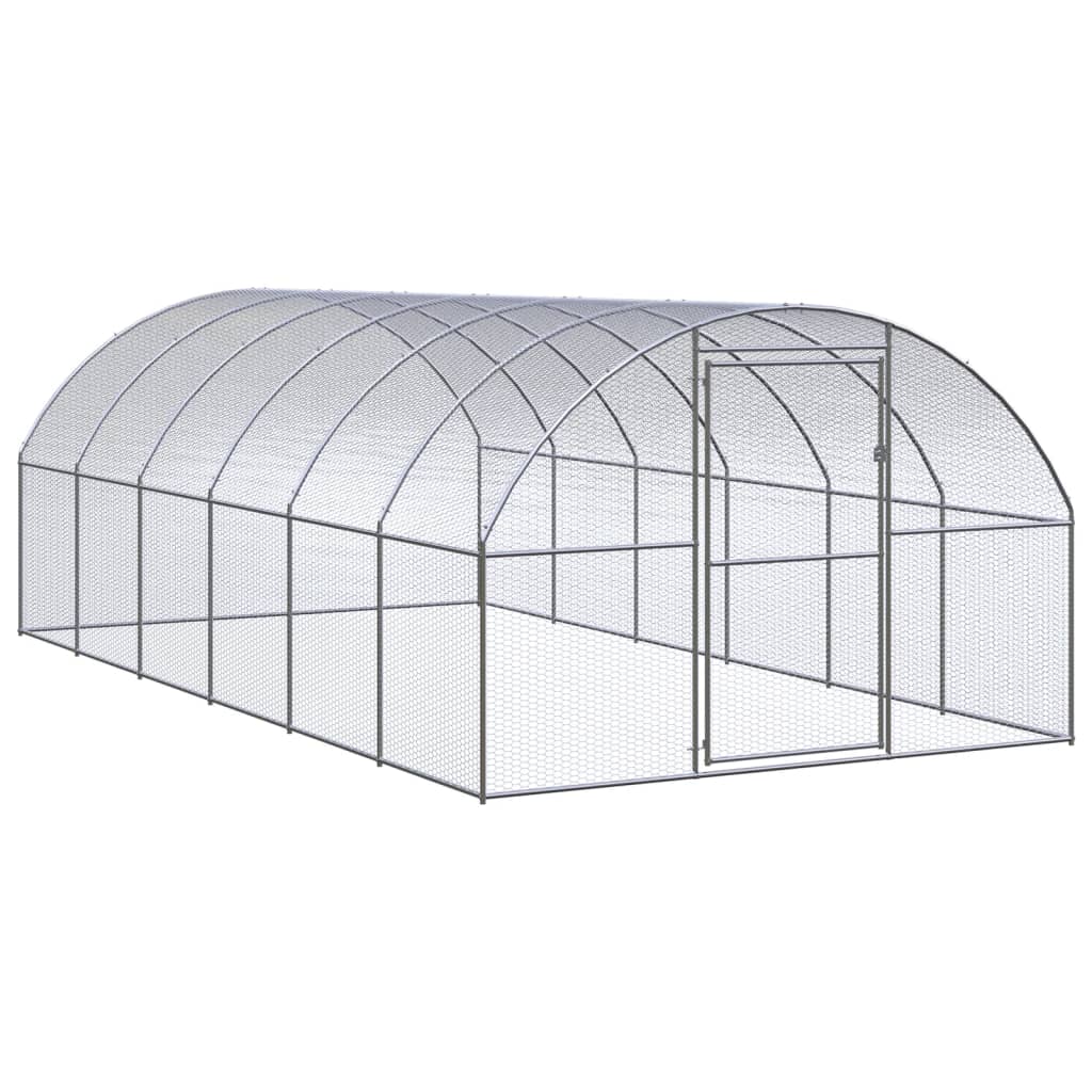 Vidaxl Chicken Run 3x6x2 M Galvanisé Steel