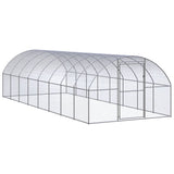 Vidaxl Chicken Run 3x8x2 M Galvanisé Steel - afbeelding 1