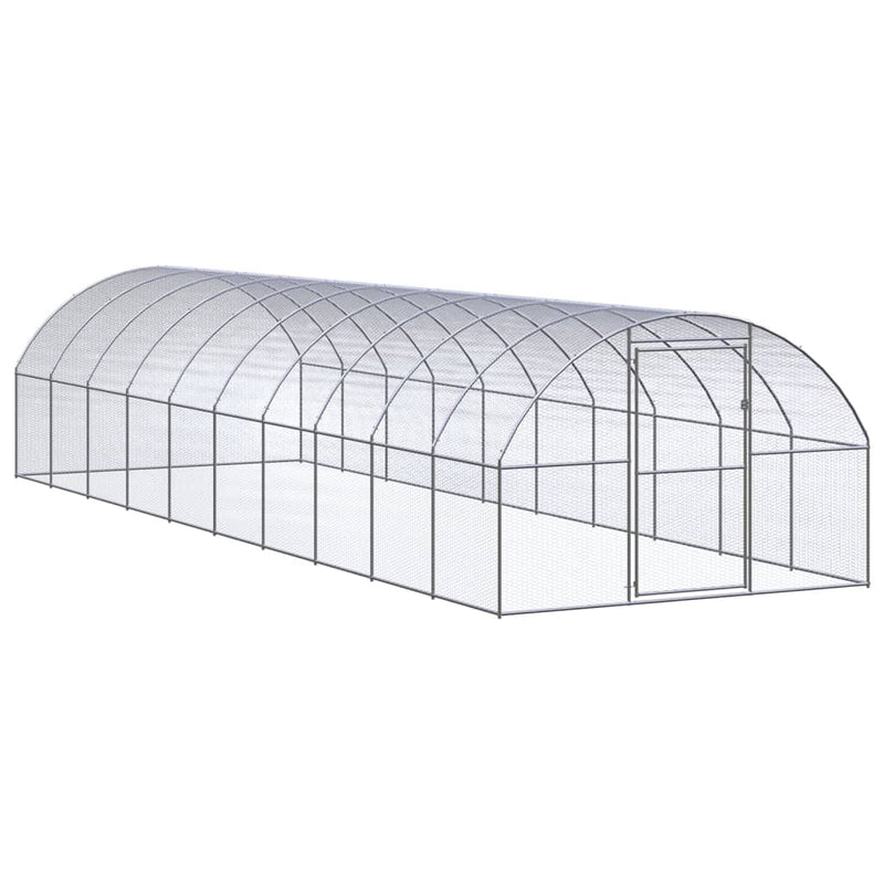 Vidaxl Chicken Run 3x10x2 M Galvanisé Steel