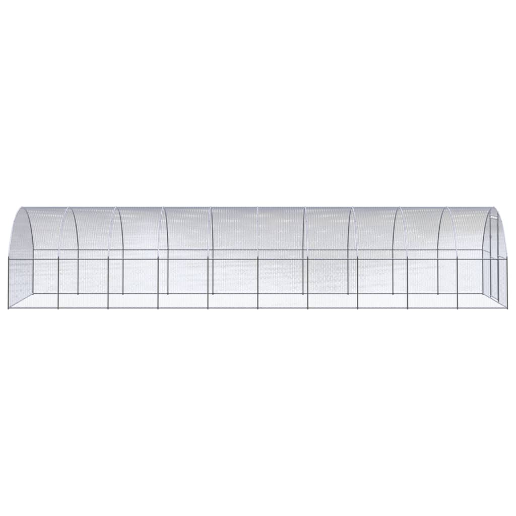 Vidaxl Chicken Run 3x10x2 M Galvanisé Steel