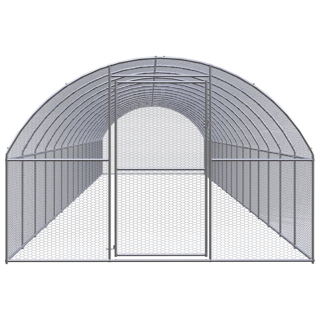 Vidaxl Chicken Run 3x16x2 M Galvanisé Steel