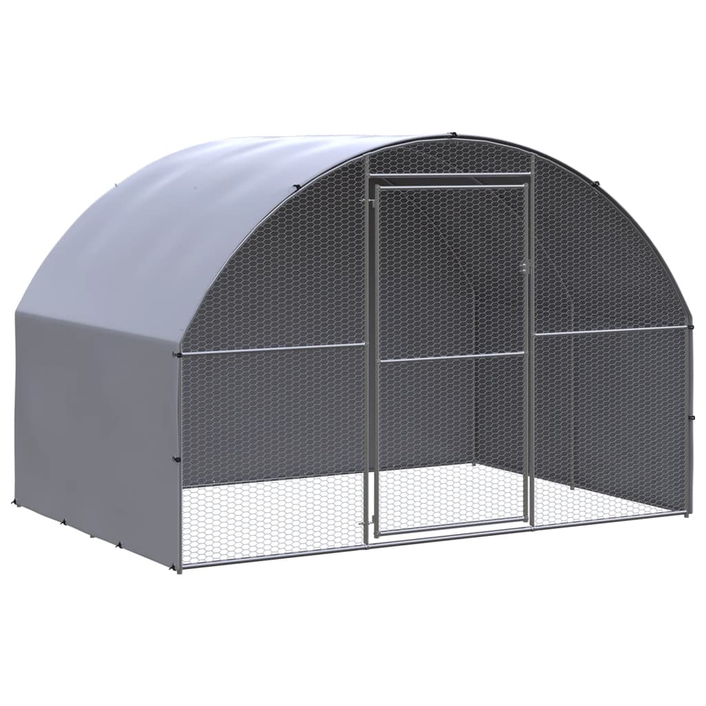 Vidaxl Chicken Run 3x2x2 M Galvanisé Steel