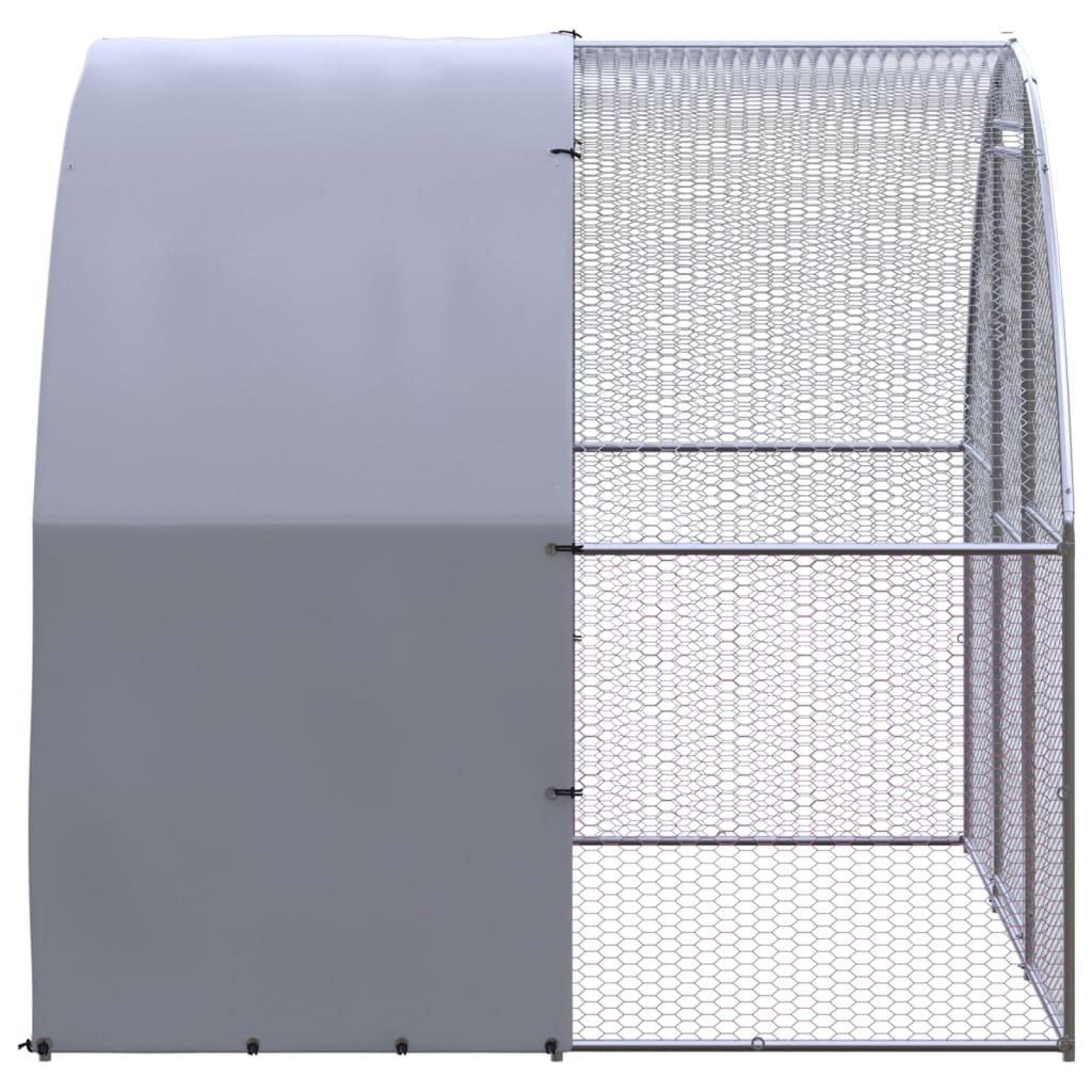 Vidaxl Chicken Run 3x2x2 M Galvanisé Steel