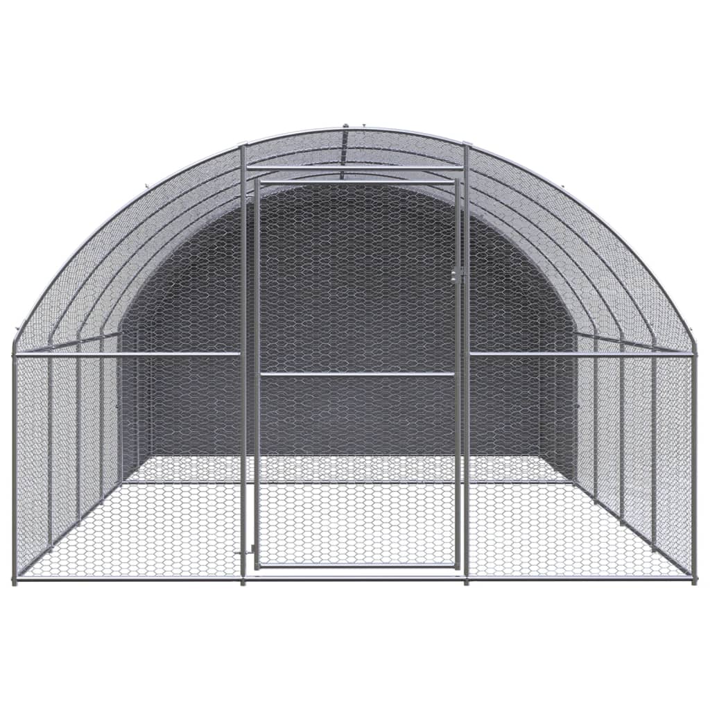 Vidaxl Chicken Run 3x4x2 M Galvanisé Steel