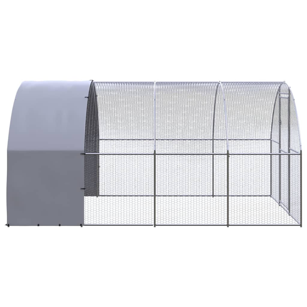 Vidaxl Chicken Run 3x4x2 M Galvanisé Steel