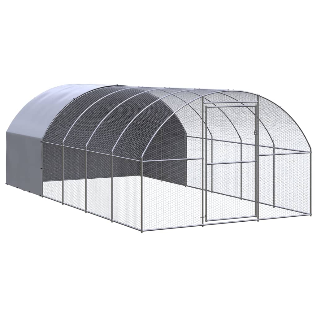 Vidaxl Chicken Run 3x6x2 M Galvanisé Steel