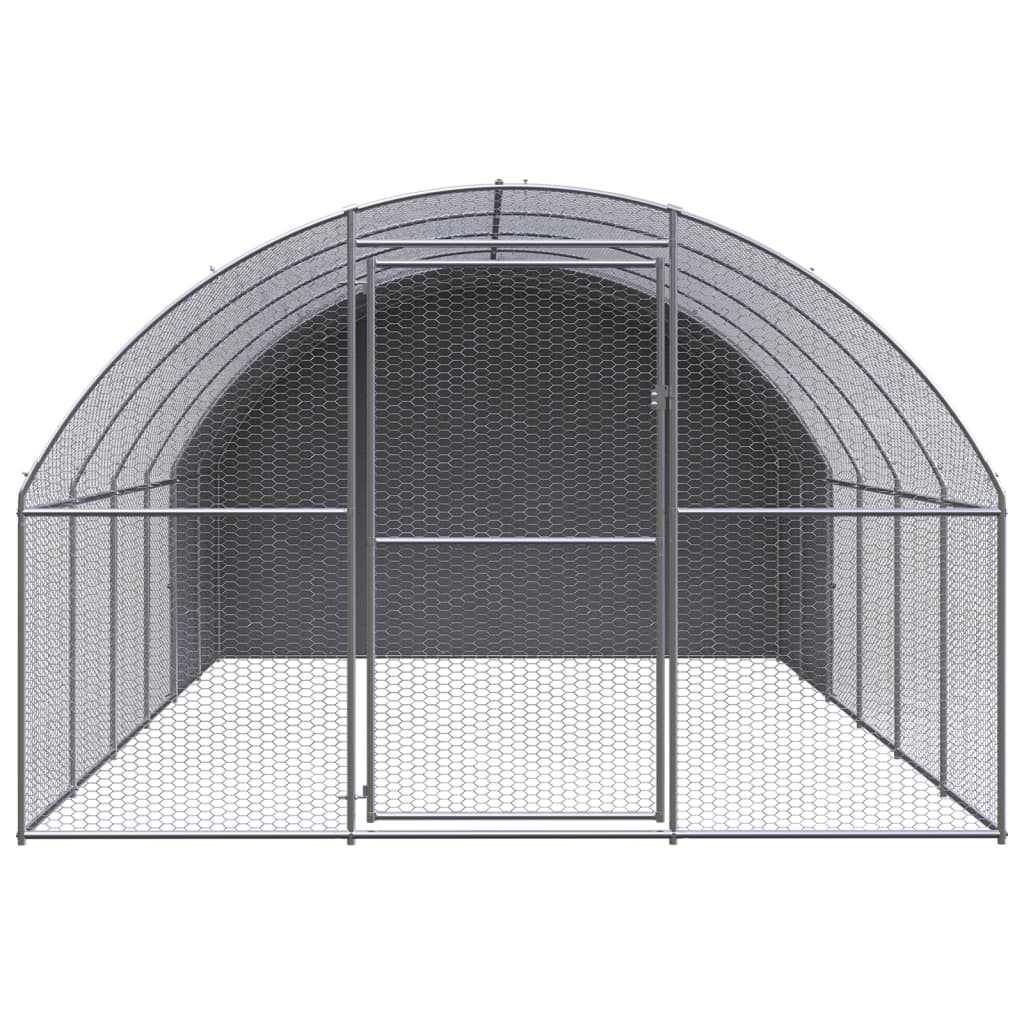 Vidaxl Chicken Run 3x6x2 M Galvanisé Steel