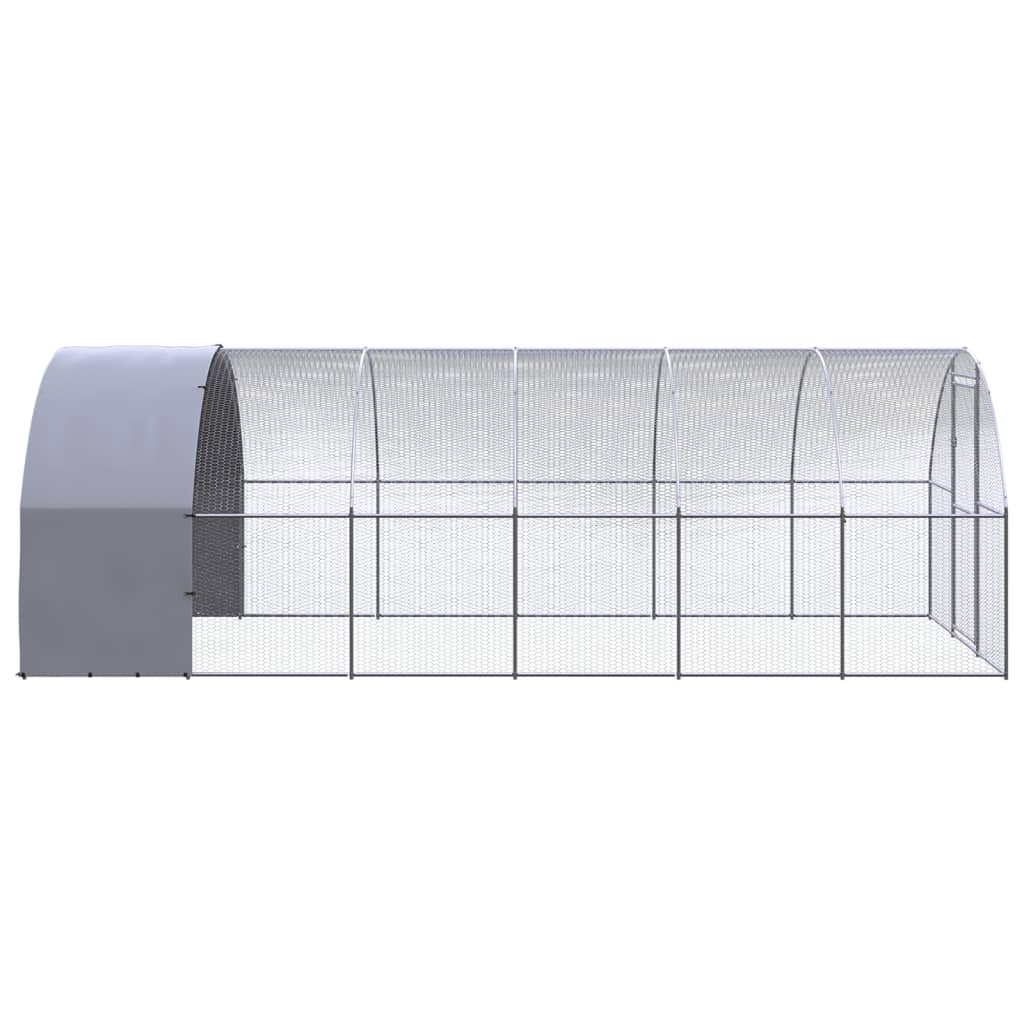 Vidaxl Chicken Run 3x6x2 M Galvanisé Steel