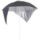 Vidaxl StrandParasol avec parois latérales 215 cm anthracite -colored