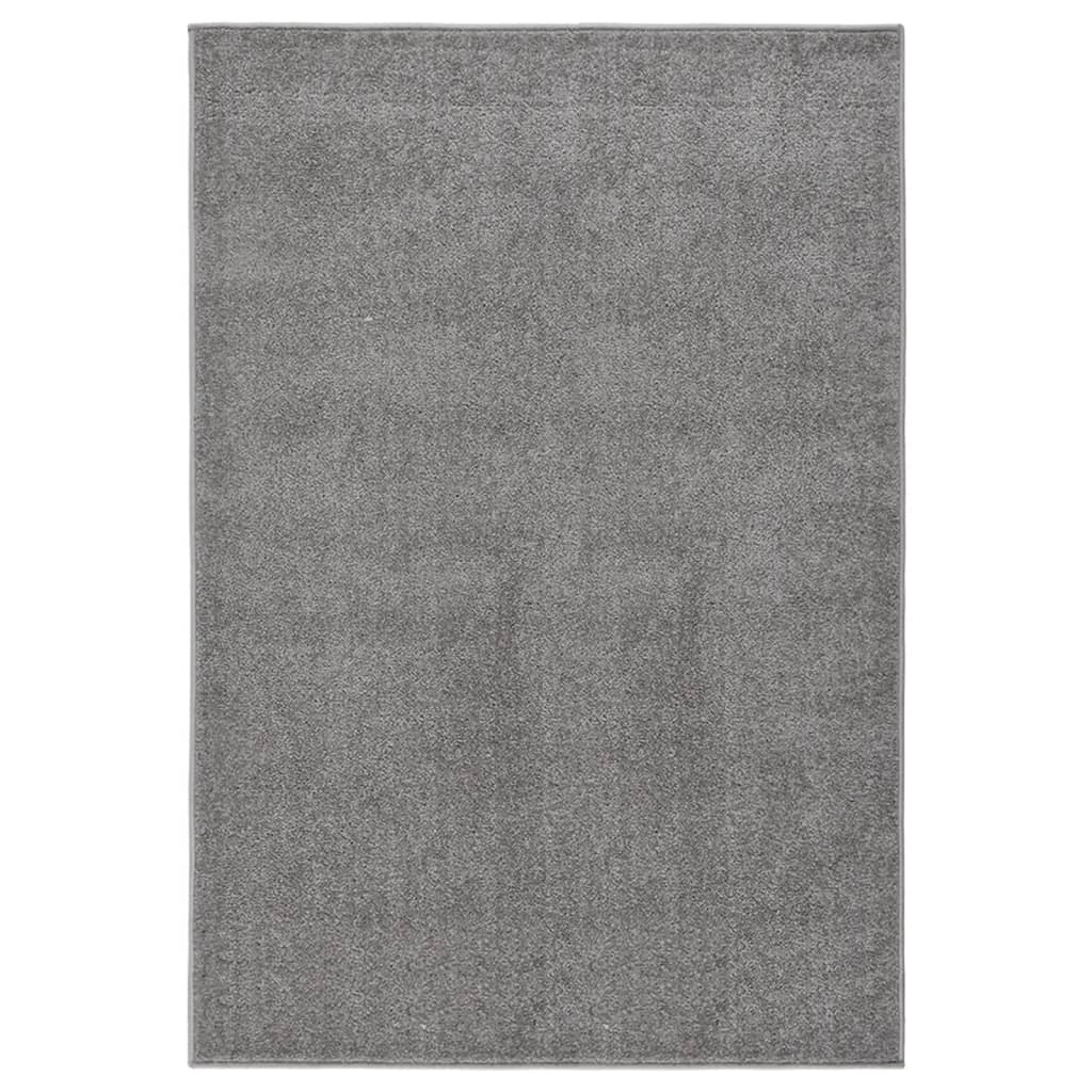 Vidaxl tapis kortpolig 160x230 cm gris