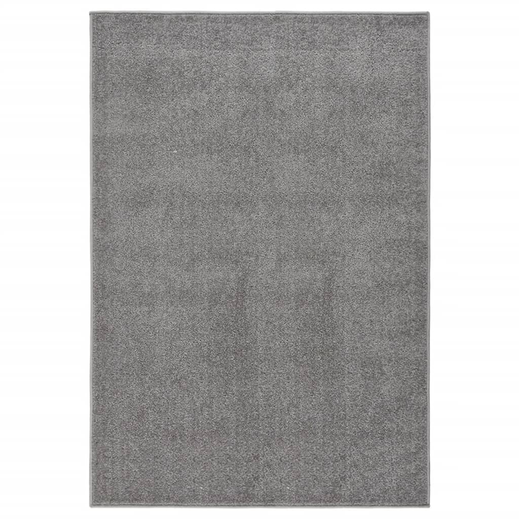 Vidaxl tapis kortpolig 200x290 cm gris